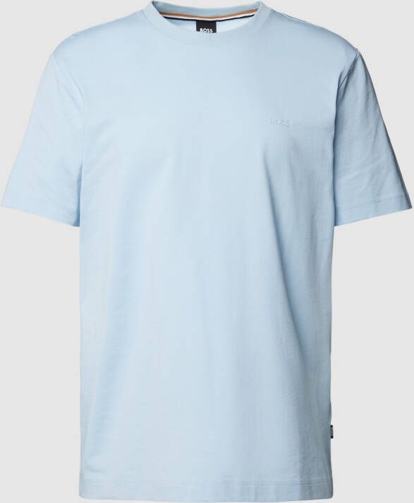 Hugo Boss Thompson Azzurra Logo T-shirt Blue Heren