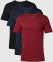 Hugo Boss 3-Pack Katoenen Jersey Logo Intieme T-Shirts Rood Red Heren - Thumbnail 2