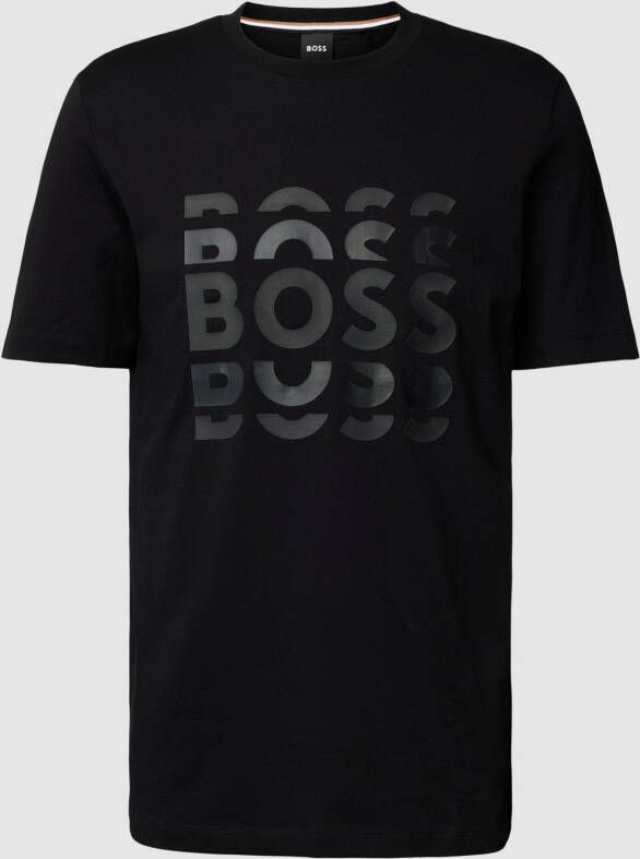 Boss T-shirt met logoprint model 'Tiburt'