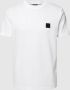 Hugo Boss T-shirt met logo patch en geribbelde ronde hals White Heren - Thumbnail 1