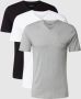 Boss T-shirt met labelstitching in een set van 3 stuks model 'Classic' - Thumbnail 3
