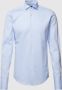 Hugo Boss Slim Fit Stretch Katoenen Overhemd met Stijlvolle Details Blue Heren - Thumbnail 2