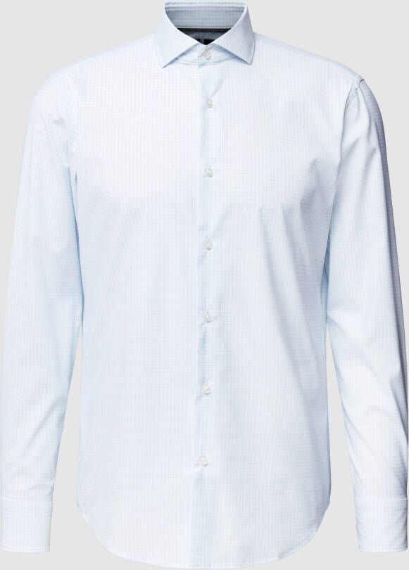 BOSS Modern Fit Zakelijk overhemd met ruitmotief