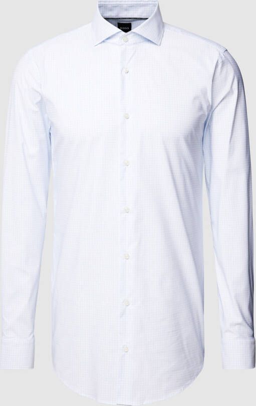 BOSS Slim Fit Zakelijk overhemd met ruitmotief model 'Hank'