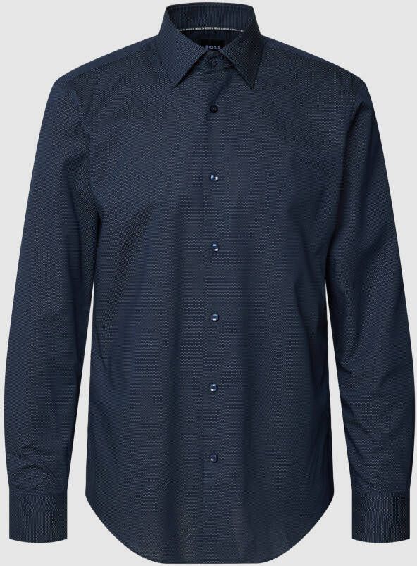 Boss Regular fit zakelijk overhemd met kentkraag model 'Joe'