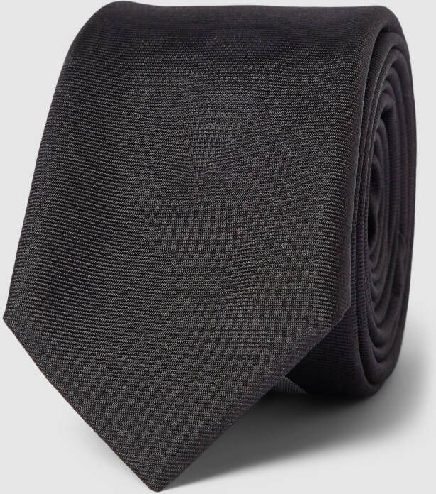 Boss Zijden stropdas met labelpatch (6 0 cm)