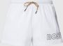 Hugo Boss Wit Polyamide Zwemkleding voor Mannen White Heren - Thumbnail 1