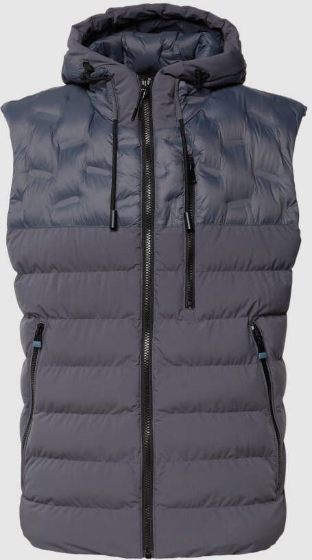 BRAX Grijze bodywarmer vest voor heren Gray Heren