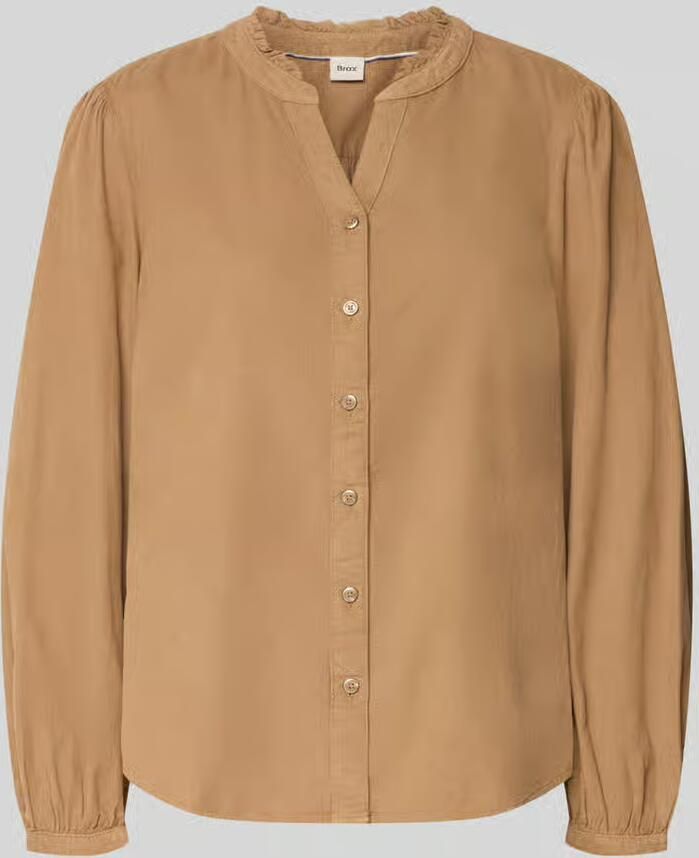 BRAX blouse met lange mouwen van puur katoen model 'VIOLET'