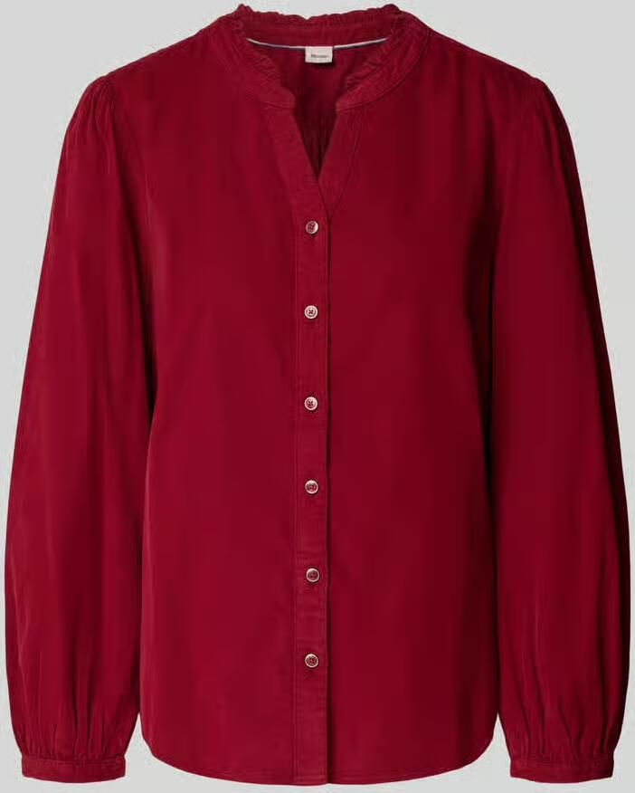 BRAX blouse met lange mouwen van puur katoen model 'VIOLET'