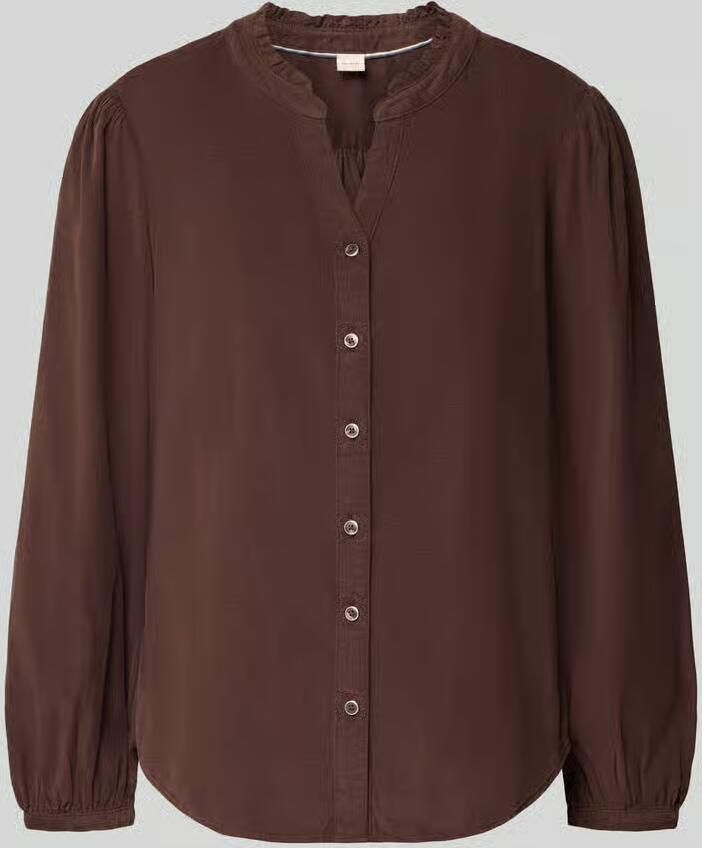 BRAX blouse met lange mouwen van puur katoen model 'VIOLET'