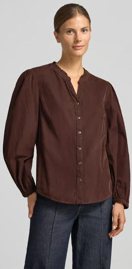 BRAX blouse met lange mouwen van puur katoen model 'VIOLET' - Foto 3