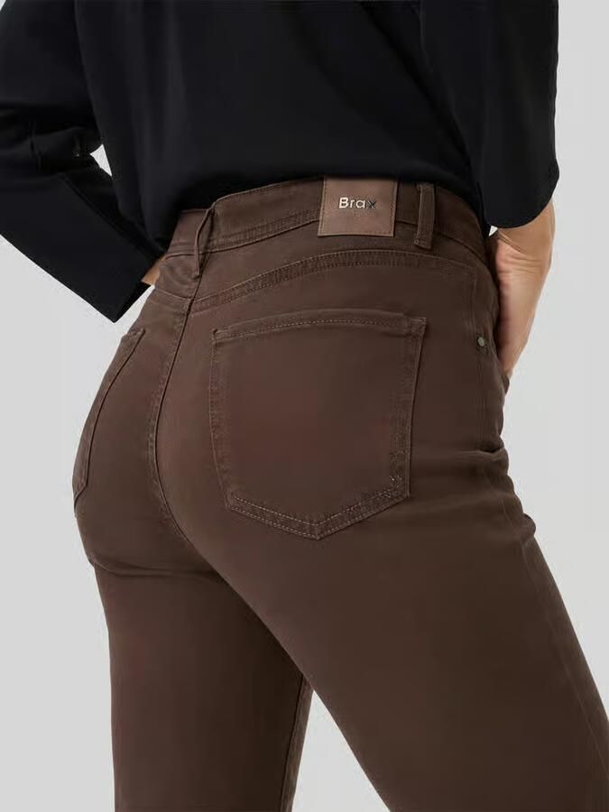 BRAX Body fit recht broek van lyocell-mix met aandeel van modal en katoen model 'CAROLA'