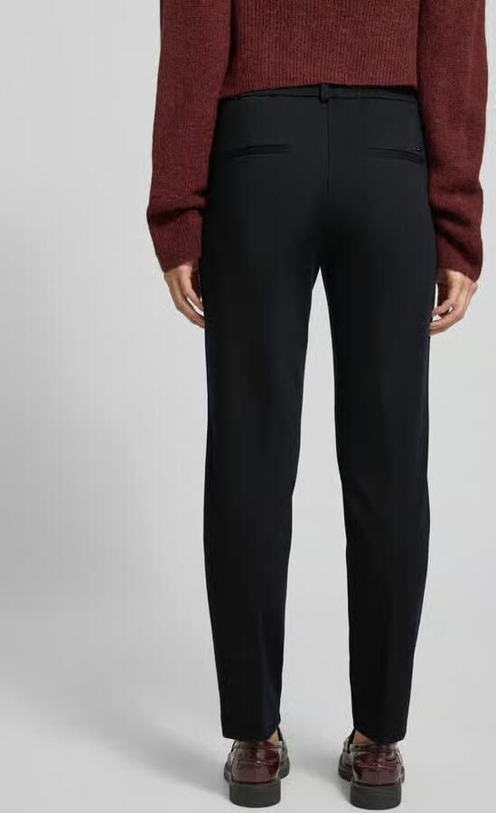 BRAX Broek met elastische band en persplooien model 'MARON'