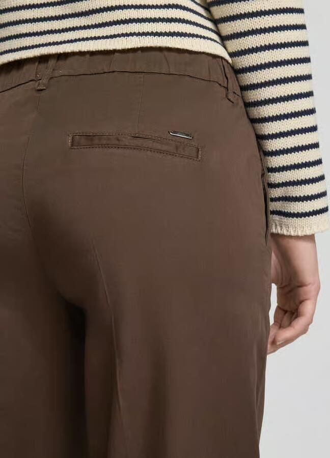 BRAX Chino met persplooien