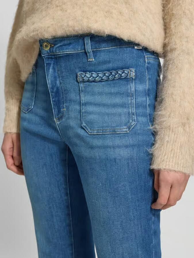 BRAX Flared fit jeans met gevlochten detail model 'Mary' - Foto 2