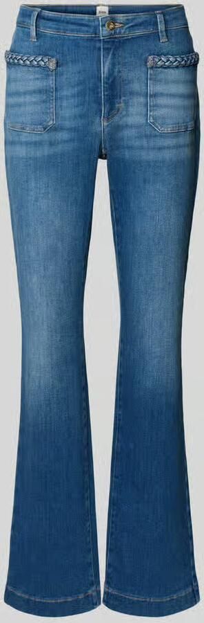 BRAX Flared fit jeans met gevlochten detail model 'Mary'
