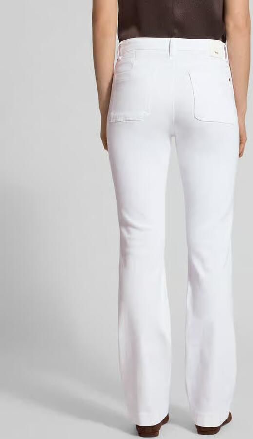 BRAX Flared fit jeans met gevlochten detail model 'Mary' - Foto 3