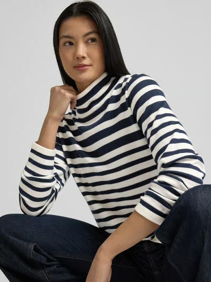 BRAX Gebreide pullover met opstaande kraag model 'LESLEY' - Foto 2