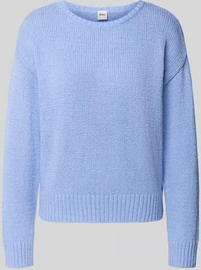 BRAX Gebreide pullover met ribboorden model 'LISA'
