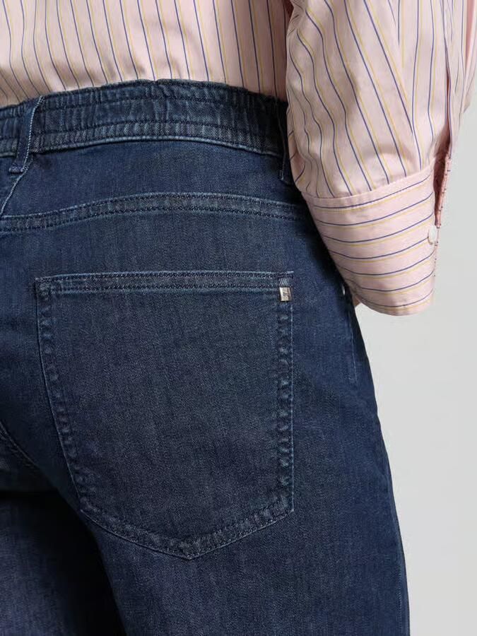 BRAX Korte straight leg jeans van katoenmix