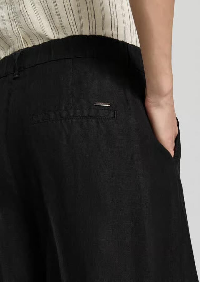 BRAX loose fit linnenbroek met elastische band model 'MELLI'