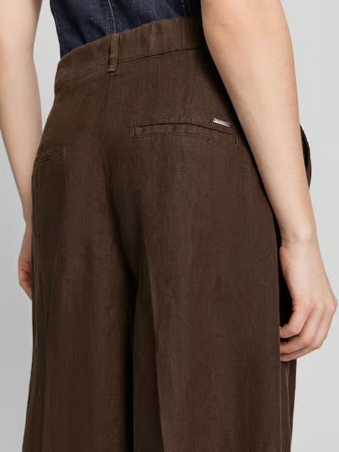 BRAX loose fit linnenbroek met elastische band model 'MELLI'