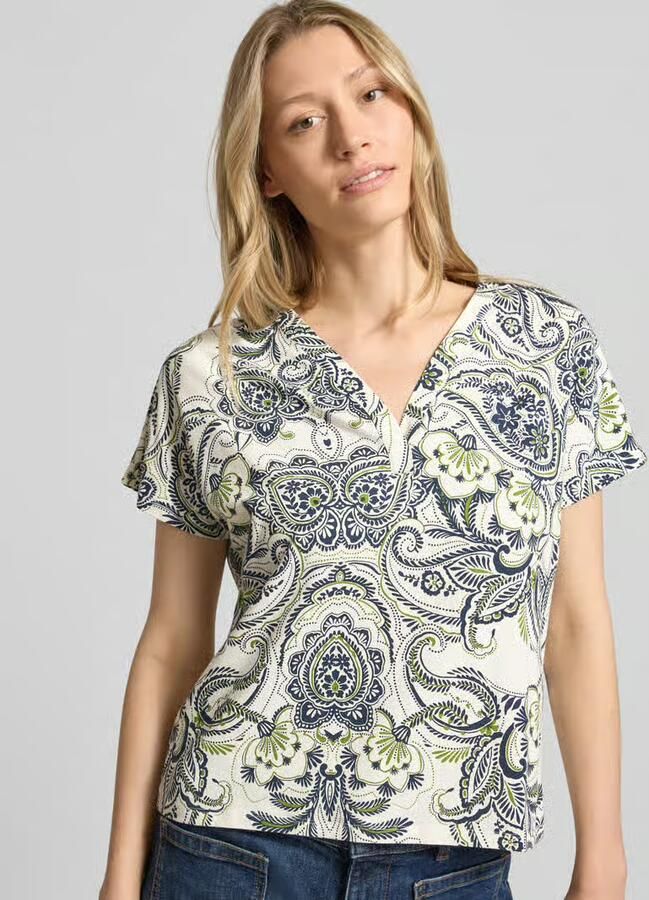 BRAX loose fit T-shirt van mix van katoen en modal model 'CAELEN S'