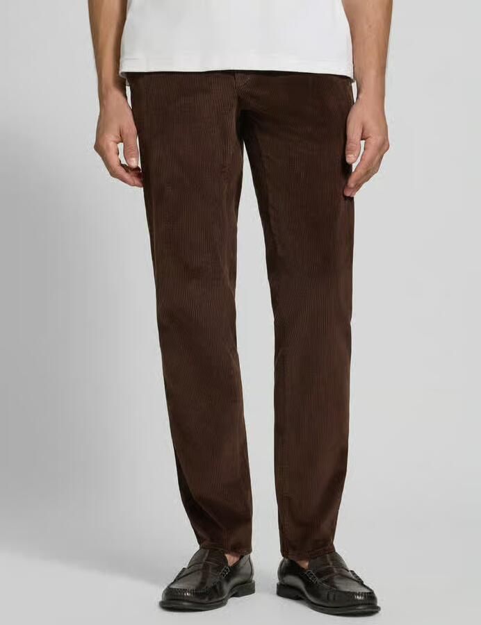 BRAX modern fit corduroy broek van katoenmix model 'Fabio' - Foto 3
