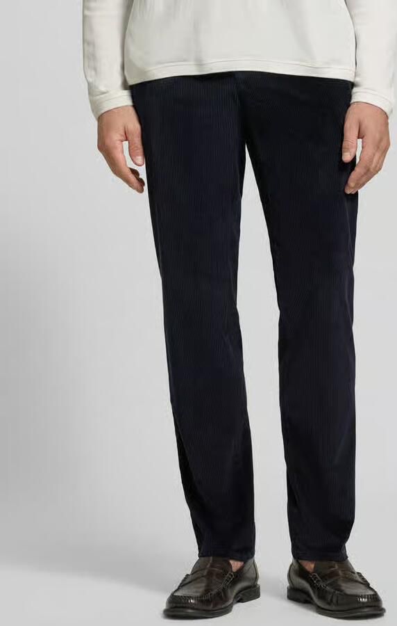BRAX modern fit corduroy broek van katoenmix model 'Fabio' - Foto 3