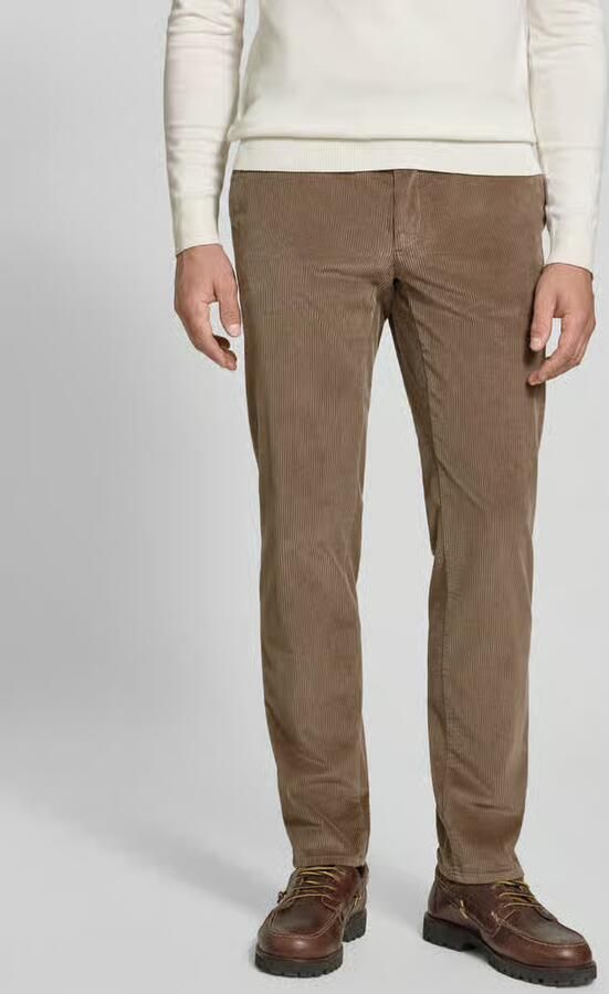 BRAX modern fit corduroy broek van katoenmix model 'Fabio' - Foto 3