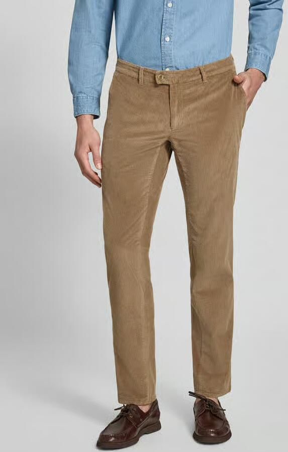 BRAX modern fit corduroy broek van katoenmix model 'Fabio' - Foto 2