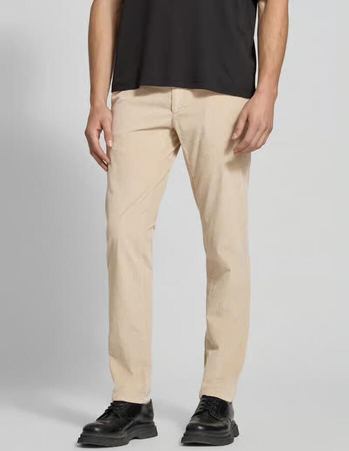 BRAX modern fit corduroy broek van katoenmix model 'Fabio' - Foto 3