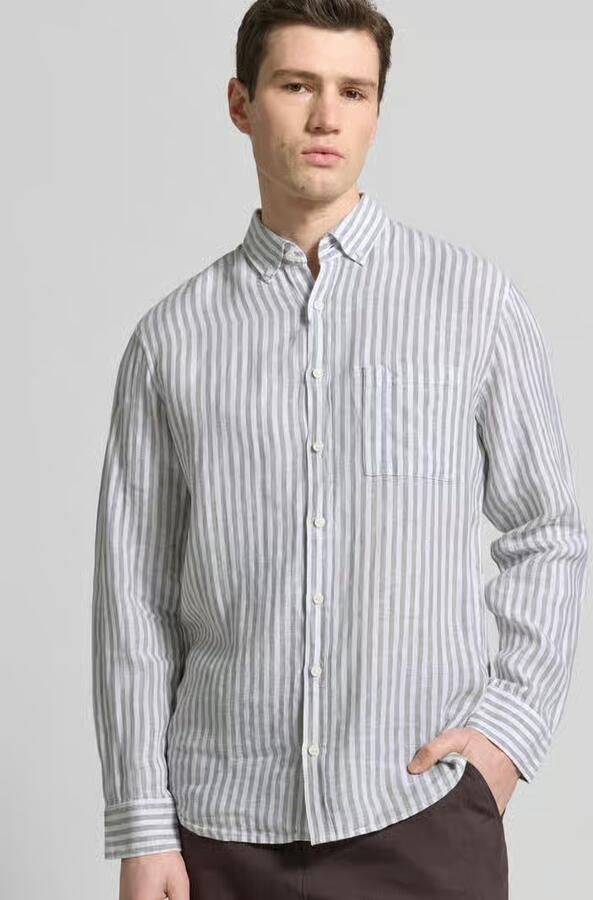 BRAX modern fit vrijetijdsoverhemd van puur linnen model 'Daniel'
