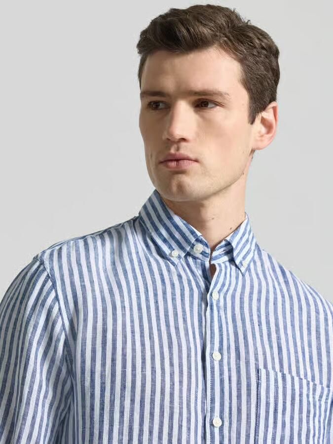 BRAX modern fit vrijetijdsoverhemd van puur linnen model 'Daniel'
