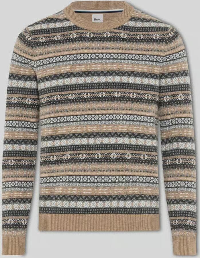BRAX Pullover van kasjmier met ronde hals model 'Rick'
