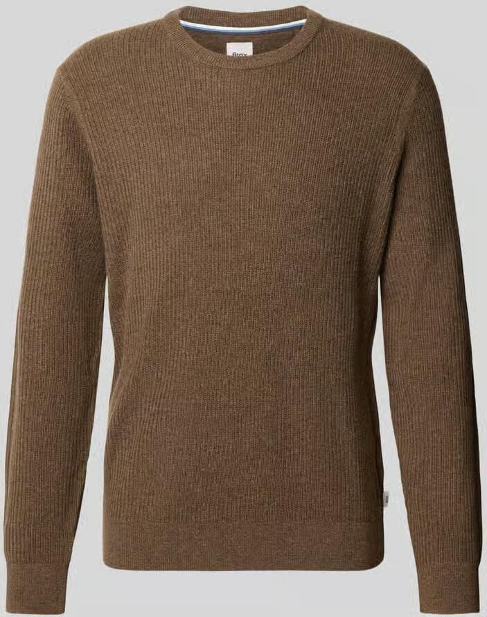 BRAX Regular fit pullover van mix van wol en kasjmier model 'Rick'