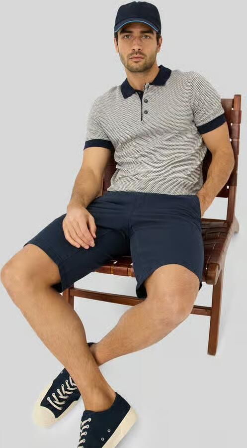BRAX regular fit bermuda van katoenmix