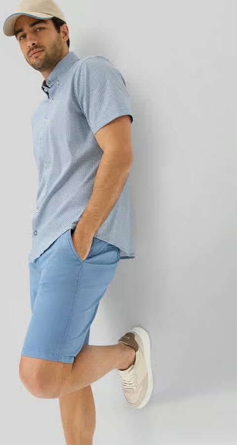 BRAX regular fit bermuda van katoenmix