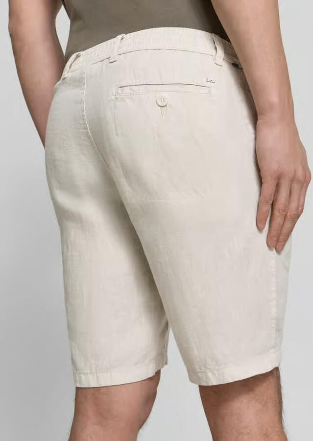 BRAX regular fit bermuda van puur linnen model 'BALU'
