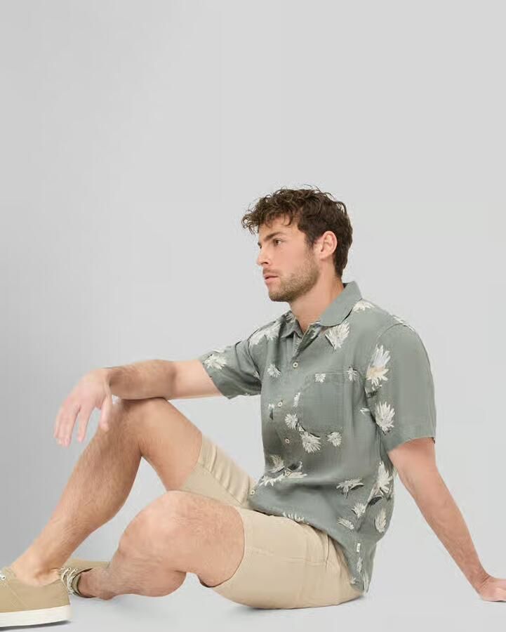 BRAX regular fit bermuda van puur linnen model 'BALU'