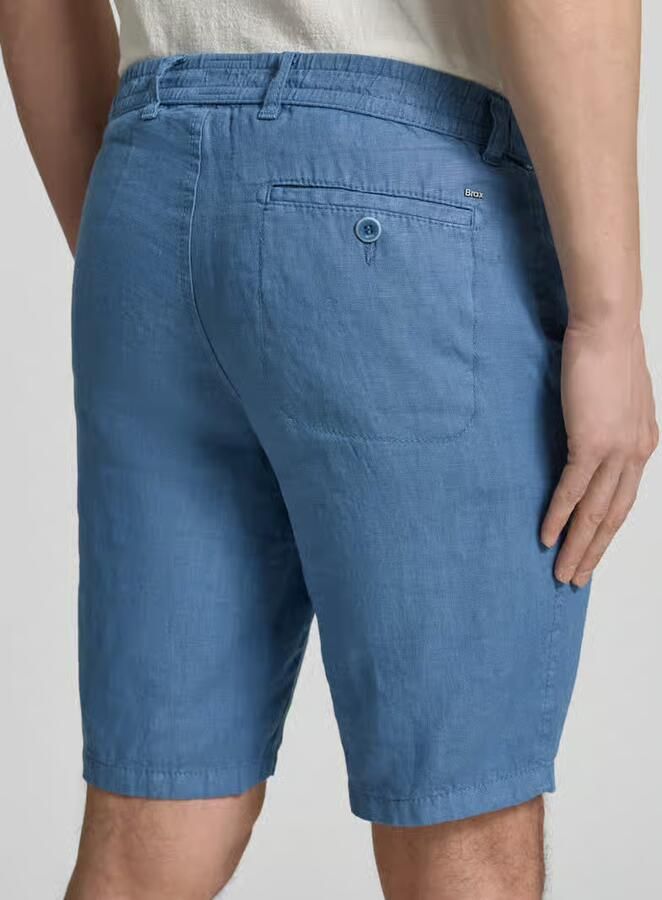 BRAX regular fit bermuda van puur linnen model 'BALU'