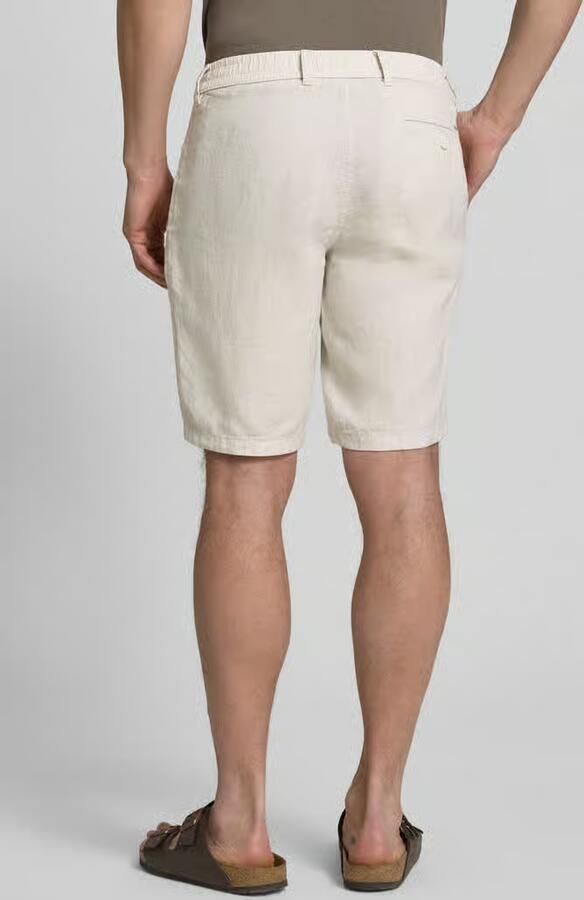 BRAX regular fit bermuda van puur linnen model 'BALU'