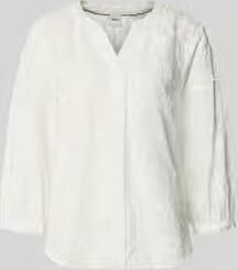 BRAX Regular fit blouse met florale siergarnering model 'Velia'