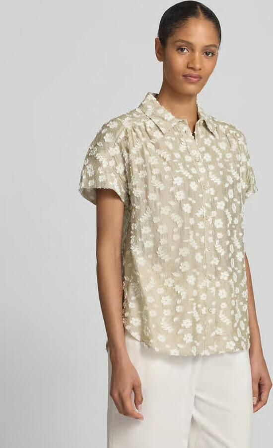 BRAX Regular fit blouse met knoopsluiting - Foto 2