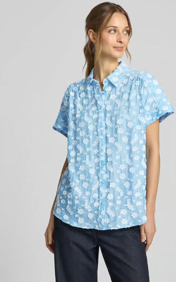 BRAX Regular fit blouse met knoopsluiting - Foto 2