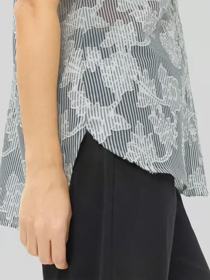 BRAX regular fit blouse met korte mouwen van puur katoen