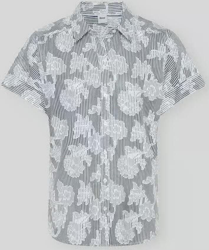BRAX regular fit blouse met korte mouwen van puur katoen - Foto 2