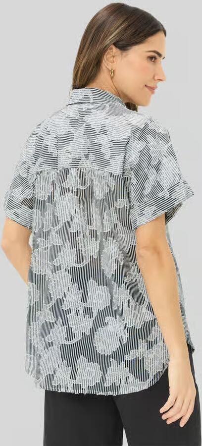BRAX regular fit blouse met korte mouwen van puur katoen - Foto 3