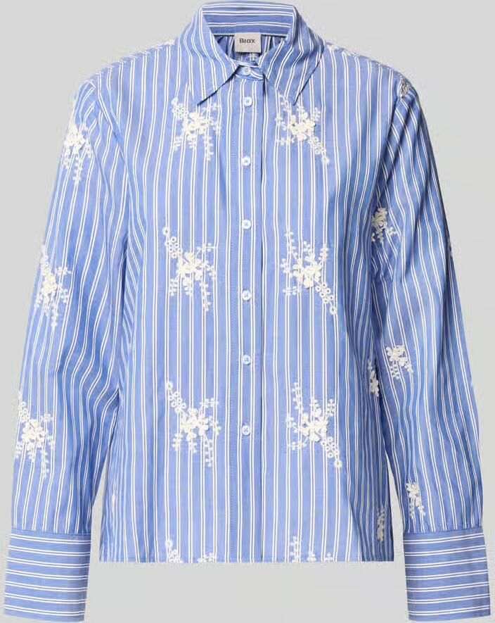 BRAX Regular fit blouse met lange mouwen van pure katoen model 'STYLE.VICA'
